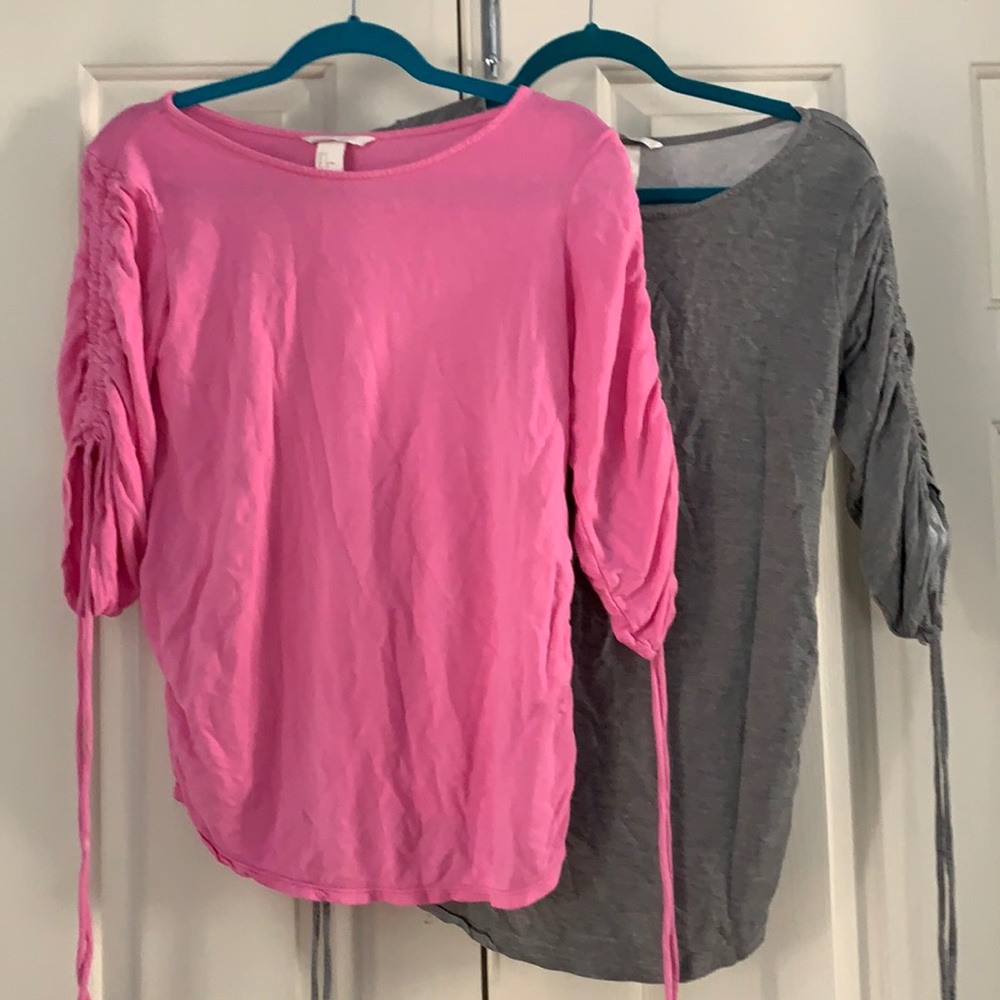 2 h&m maternity tops - small